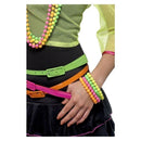 Beaded Bracelets Four Assorted Neon Colours Adult Costume Accessory 2