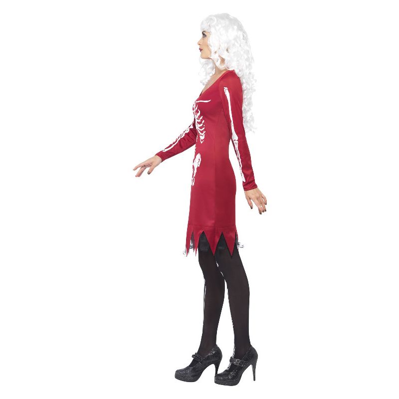 Beauty Bones Costume Red Ladies Skeleton Dress_3