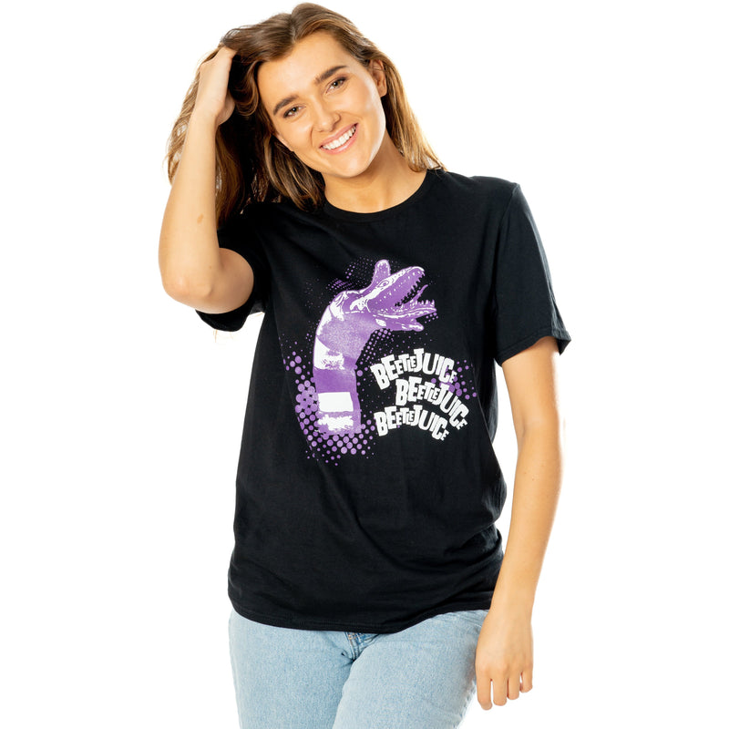 Beetlejuice Adults Unisex Black Sandworm T-Shirt Adult_4