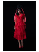 Beetlejuice Lydia Bride Costume Red Wedding Dress_3