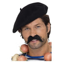 Beret Adult Black Costume Accessory 2