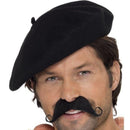 Beret Adult Black Costume Accessory 1