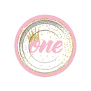 Birthday 1st Girl Plate 17cm White 1