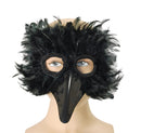 Black Bird Feather Eye Mask Unisex 1