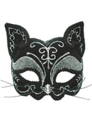 Black Cat Mask Decorative Masquerade Feline 1