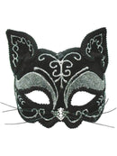 Black Cat Mask Decorative Masquerade Feline 1