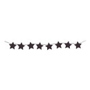 Black Star Banner Party Event Home Decoration 2.4m 8 Flags 1