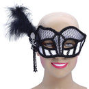 Black White Skull & Cross Bones Mask Pirate Eyemask 2