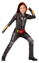 Black Widow Costume Girls Marvel Avengers Deluxe Spy 1