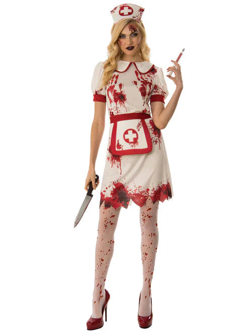 Bloody Nurse Costume Dress for Women_1