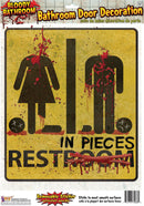 Bloody Unrestroom Door Sign Halloween Items Unisex 1