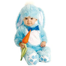 Blue Bunny Infant Costume Blue Fuzzy Romper 1