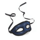 Blue Eye Mask + Ribbon Tie Masks Unisex 1