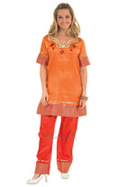 Bollywood Leading Lady Orange Tunic Set Costume 1