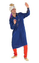Bollywood Man Blue & Red Costume 1