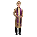 Bollywood Man Costume Jacket Turban Scarf 1