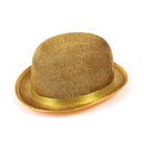 Bowler Hat Gold Lurex Hats Unisex 1