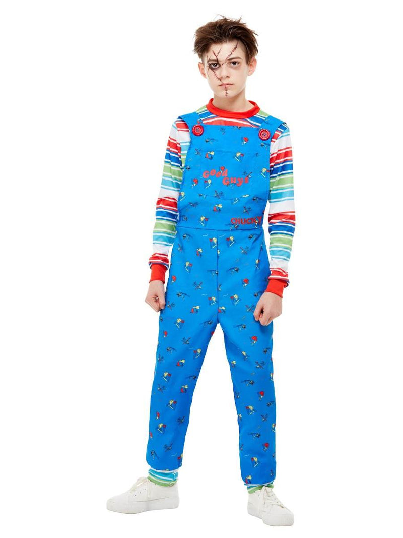 Chucky Costume Child Blue Dungarees And Top