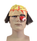 Brain Headpiece with Gory Eye Zombie Rubber Mask 1