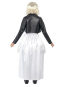 Bride Of Chucky Tiffany Costume Adult White Dress Black Jacket and Choker 3
