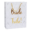 Bride Tribe Gift Bag White and Gold 1