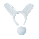 Bunny Set Instant Disguise White Rabbit Ears and Tail 1