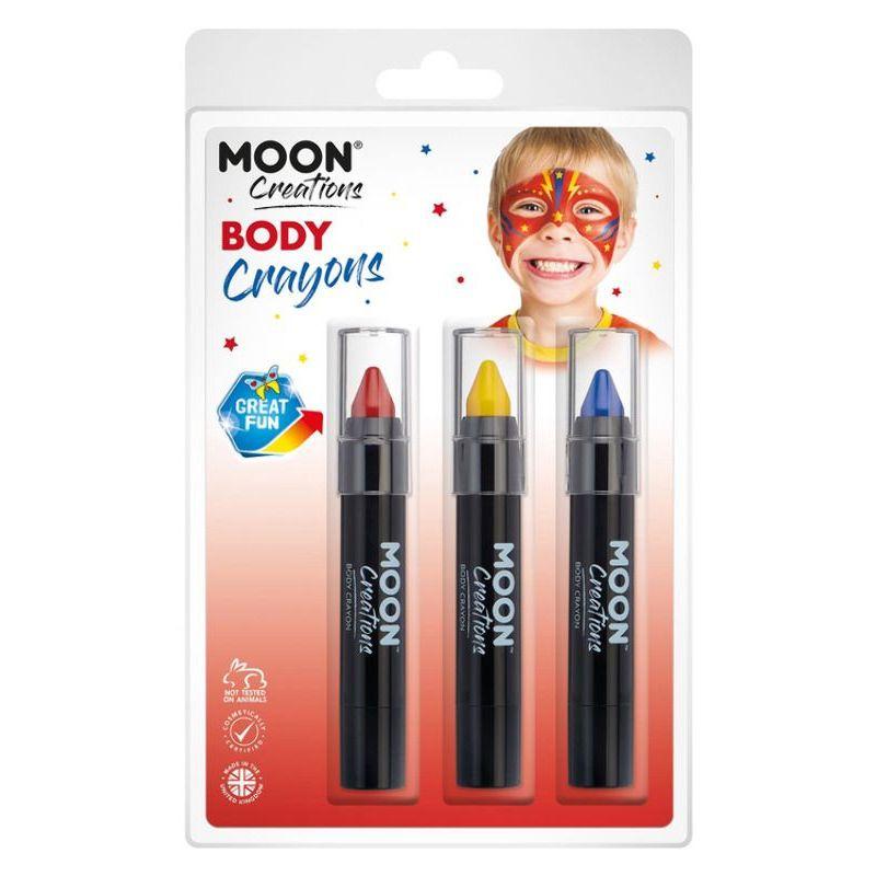 Moon Creations Body Crayons 3. 5g Clamshell Country Patriot Colours_12 sm-C11869