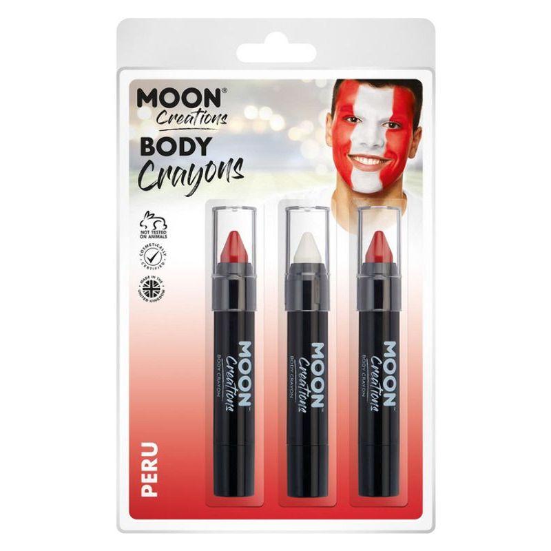 Moon Creations Body Crayons 3. 5g Clamshell Country Patriot Colours_33 sm-C23114