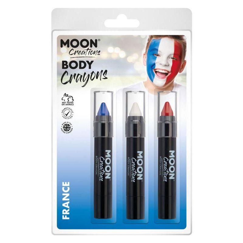 Moon Creations Body Crayons 3. 5g Clamshell Country Patriot Colours_23 sm-C23145