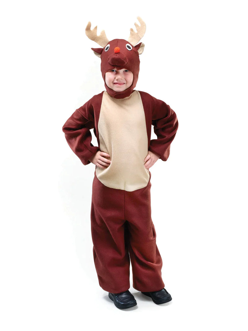 Reindeer Costume for Kids Rudolf Red Nose