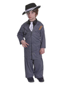 Gangster Boy Costume Mini Al Capone Pinstripe Suit 1