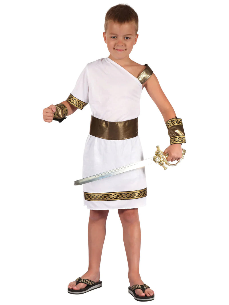 Roman Warrior Gladiator Kids Costume for World Book Day