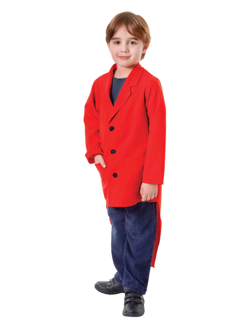 Tailcoat Red Childrens Costume Greatest Showman