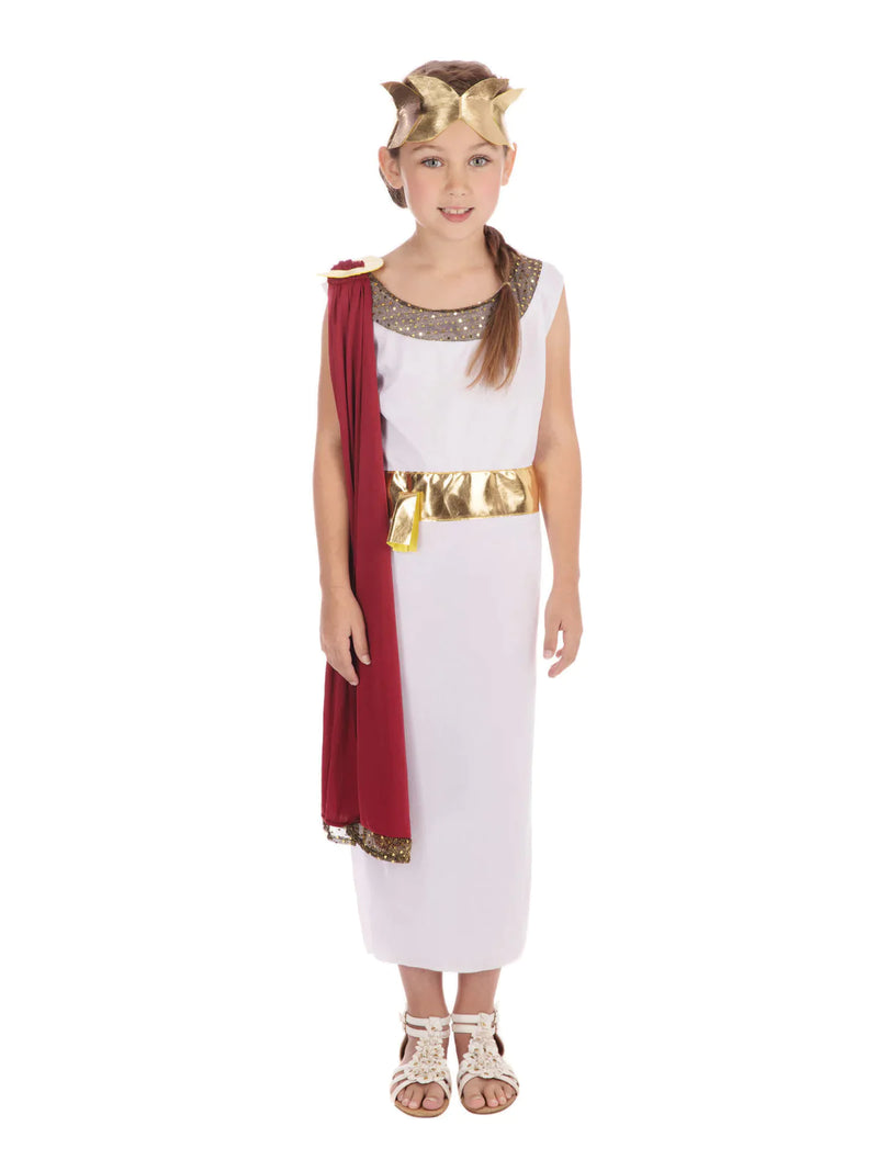 Athena Goddess Girls Costume White Toga