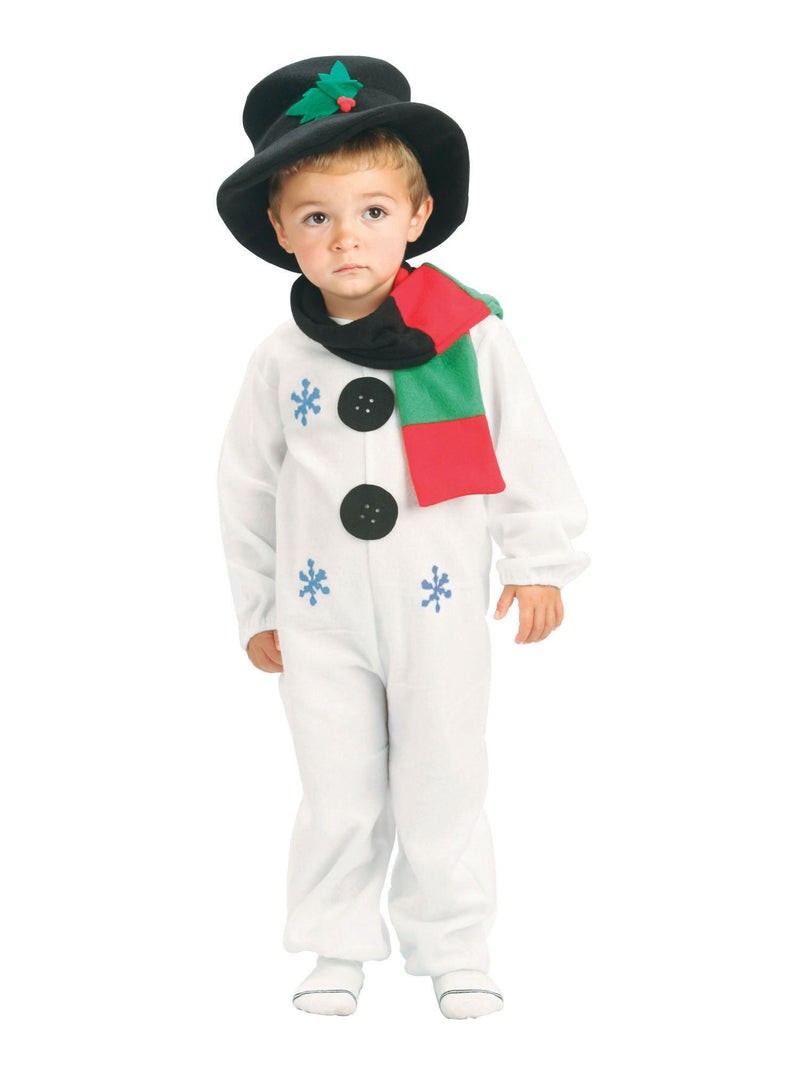 Snowman Boys Costume with Scarf & Holly Hat