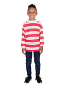 Striped Top Red White Waldo Childrens Costume 1