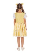 Goldilocks Costume Girls Yellow Dress Headband 2