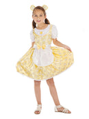 Goldilocks Costume Girls Yellow Dress Headband 4