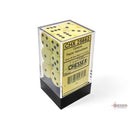 Opaque 16mm d6 Pastel Yellow/black Dice Block (12 dice) 1