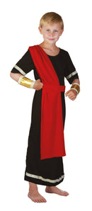 Caesar Black Toga Childrens Roman Costume 1