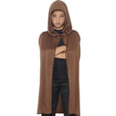 Hooded Brown Cape Kids Costume 1