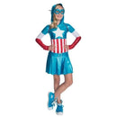 Captain America Hooded Kids Dress Costume 1