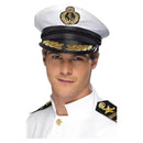 Captain Cap Adult White Gold Trim 2