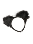 Cat Ears with Marabou on Headband 2