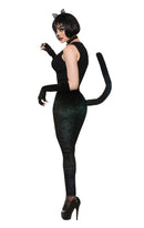 Cat Legging Black With Tail Adult Costume Female 1