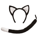 Cat Set Black Ears with Tail Instant Costume Kit 1