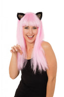Cat Wig With Ears Pink Wigs Female 1