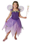 Childrens Purple Magical Woodland Fairy Pixie Costume 1