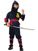 Childs Black Ninja Costume 2