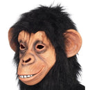 Chimp Mask Adult Black Latex Full Overhead Costume Accessory 1